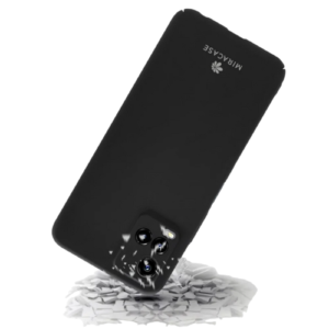 MIRCASE Smooth Plastic Cover for Vivo Y21/Y33 in Black Color 99365-002-22