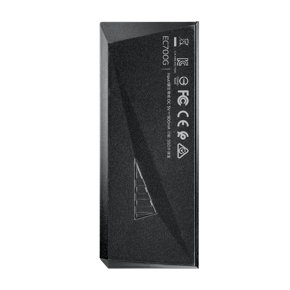A-DATA EC700G External Storage Box SSD M.2/PCIe SATA RGB lighting USB 3.2 - Image 5