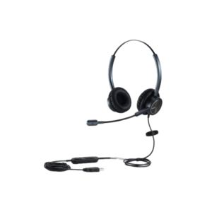 Mairdi 618D P-QD Dual Headphones Premium design model, black finish Microphone