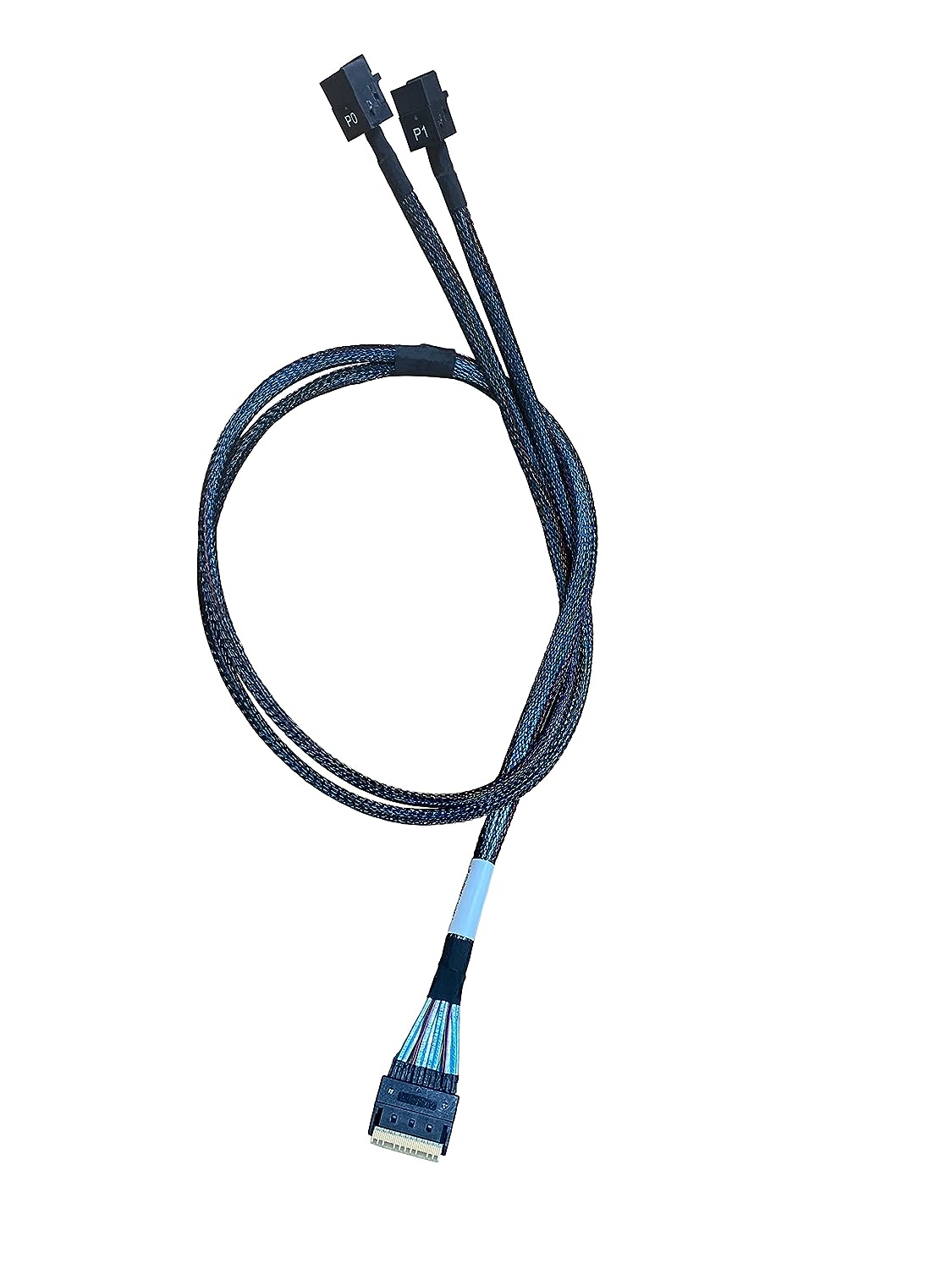 DiliVing SlimSAS 8x SFF-8654 74Pin 2x Mini-SAS HD SFF-8643 Cable RSL74-7657-AX1