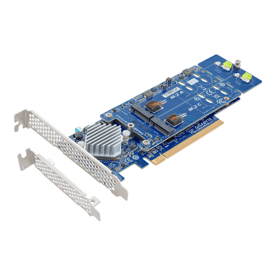 GIGABYTE CMT3160 4-Port M.2 NVMe SSD PCIe x16 Adapter Card 9CMT3160NR-00-1