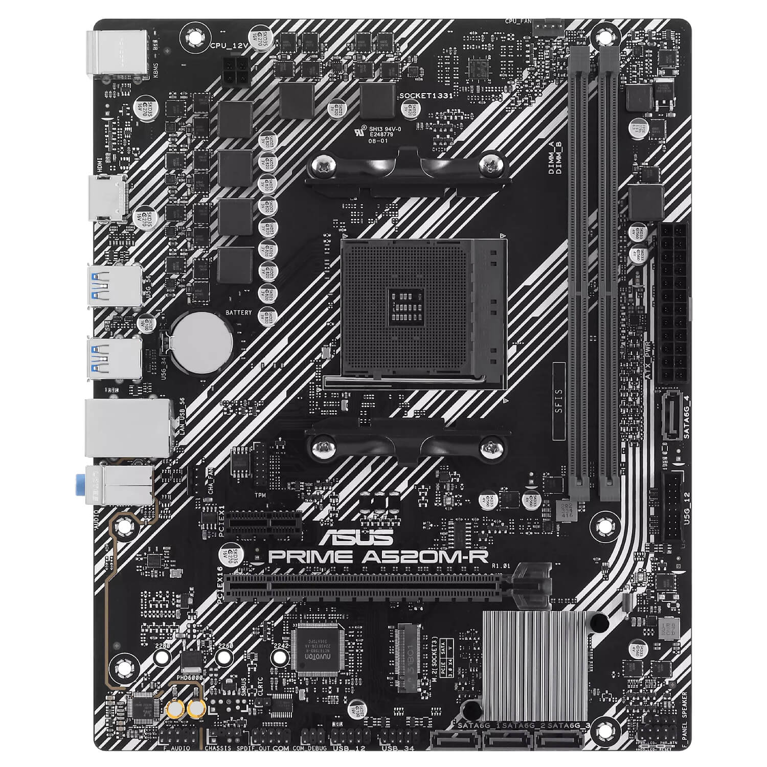 ASUS Prime A520M-R AMD AM4 Micro-ATX DDR4 M.2 HDMI 90MB1H60-M0EAY0 - Image 3