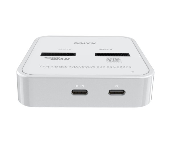 Maiwo K3016SD Dual Bay M.2 NVMe SATA (B+M Key) SSD Docking Station SD Card