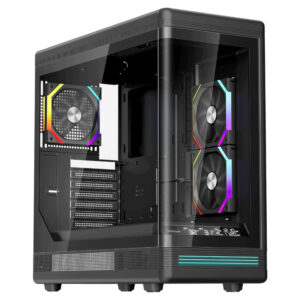 1stPlayer PB8 Black Mid Tower ATX Gaming Case (PB8-BK-2FH7R-1FH7)