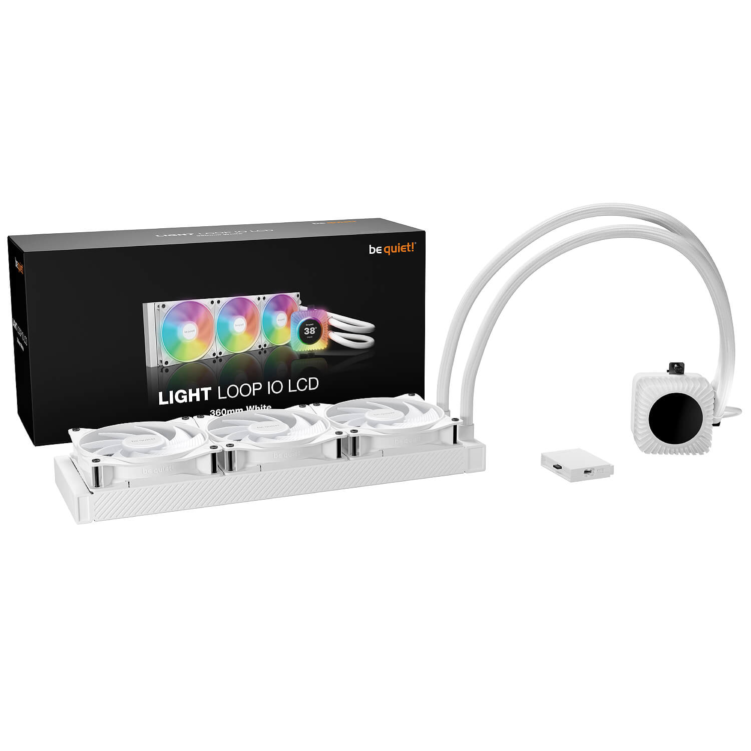 be quiet! Light Loop 360mm White AIO Liquid CPU Cooler ARGB Intel AM5 LGA1851 - Image 4