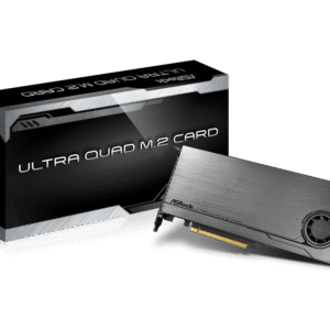 ASRock Ultra Quad M.2 Card PCIe 3.0 x16 4-Port NVMe SSD RAID Adapter B079TQ9C6Q