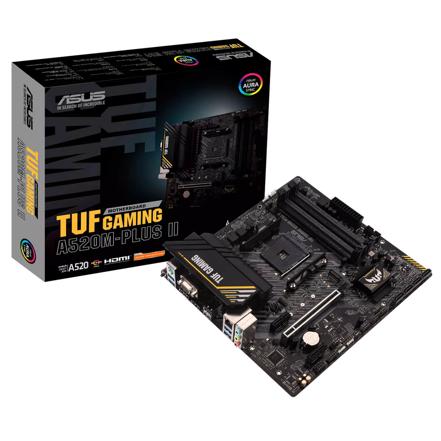 ASUS TUF Gaming A520M-Plus II AM4 Micro-ATX Motherboard DDR4 90MB17G0-M0EAY0