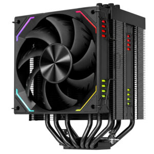 1stPlayer FT12DSL-6 Black CPU Cooler Dual Tower 6 Heatpipes LCD Screen 275W