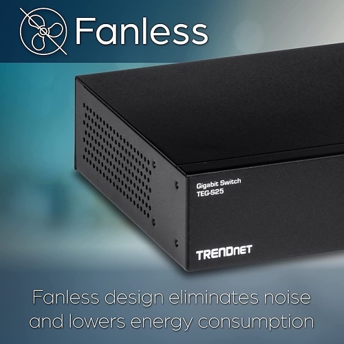 TRENDnet TEG-S25 24-Port Gigabit Switch Unmanaged Metal 1U Rackmount 48Gbps Hub - Image 7
