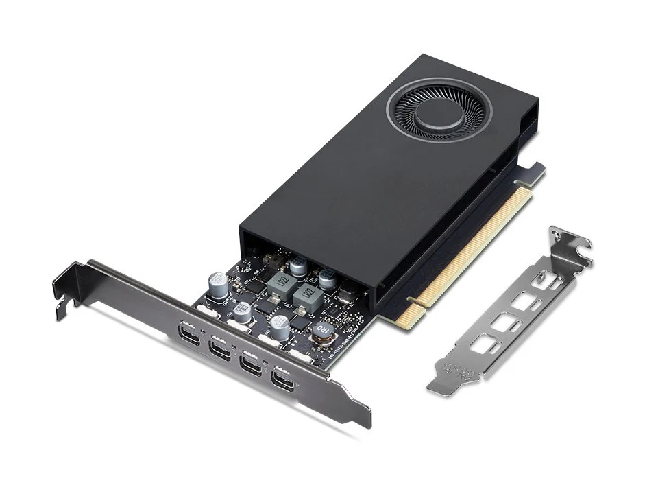 Lenovo NVIDIA RTX A1000 8GB GDDR6 Workstation Graphics Card 4x Mini-DP Low Profile