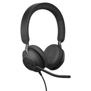 Jabra Evolve2 40 SE USB-C MS Stereo Wired On-Ear Headset Black 24189-999-899