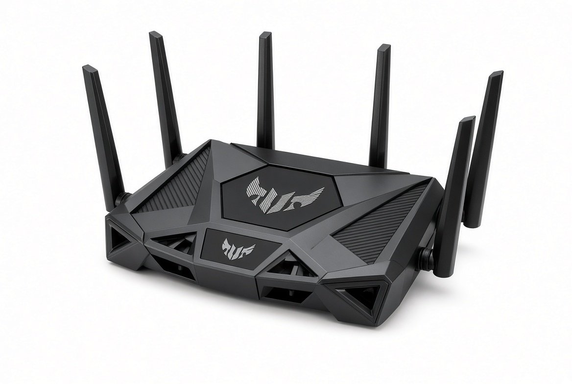 ASUS TUF Gaming BE6500 Wi-Fi 7 Dual-Band Router 4x 2.5G Ports Mesh 90IG0920-MO9C00