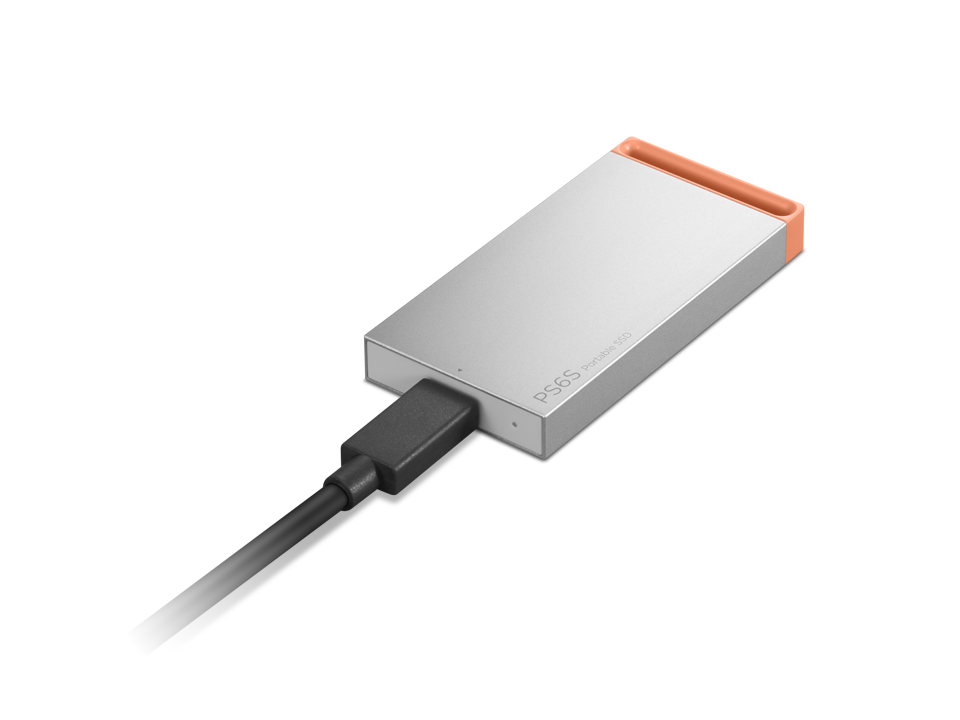 Lenovo PS6S 512GB Portable SSD External Solid State Drive USB-C Type-C Grey