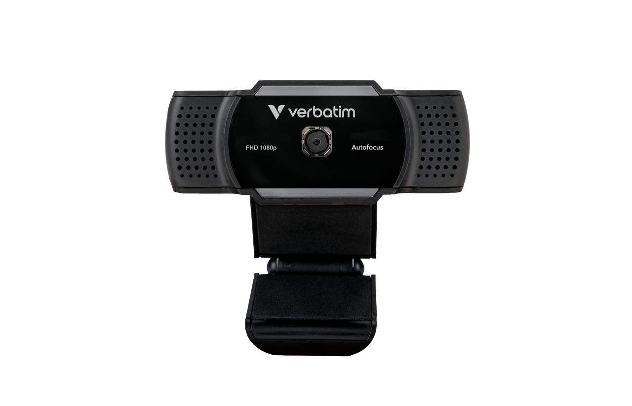 Verbatim AWC-01 1080P FHD Webcam Auto-Focus USB Web Camera with Mic for Zoom PC