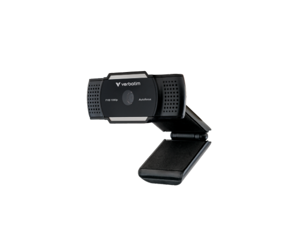 Verbatim AWC-01 1080P FHD Webcam Auto-Focus USB Web Camera with Mic for Zoom PC