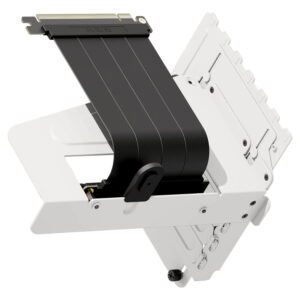 HAVN HS 420 Vertical GPU Mounting Bracket White PCIe 5.0 Riser Cable Kit 4-Slot