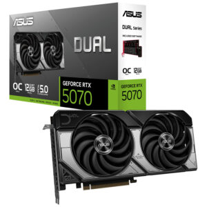 ASUS Dual GeForce RTX 5070 OC Edition 12GB GDDR7 Graphics Card 90YV0M17-M0NA00