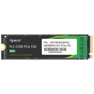Apacer 2TB M.2 NVMe PCIe Gen3 x4 Internal SSD AS2280P4U AP2TBAS2280P4U Bulk