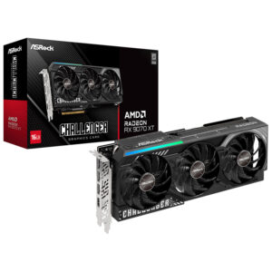 ASRock Challenger AMD Radeon RX 9070 XT 16GB GDDR6 OC Graphics Card 90-GA61ZZ-00UANF