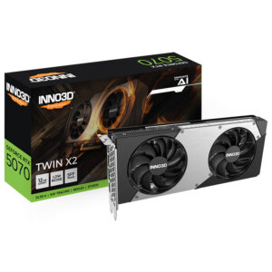Inno3D GeForce RTX 5070 Twin X2 12GB GDDR7 Graphics Card N50702-12D7-195064N