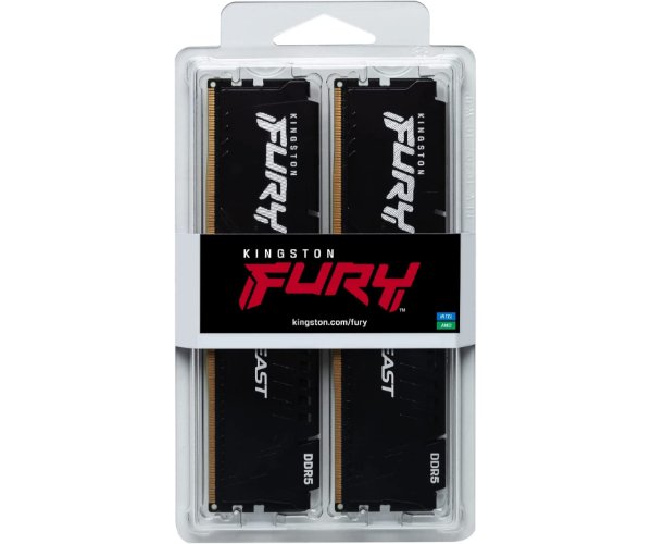 Kingston Fury Beast 32GB 2X16 DDR5 6000MHz CL36 Non-RGB RAM KF560C36BBE2K2-32