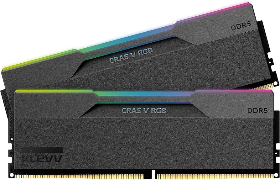 KLEVV CRAS V RGB 32GB (2x16GB) DDR5 6000MHz CL28 Desktop RAM KD5AGUA80-60B280G