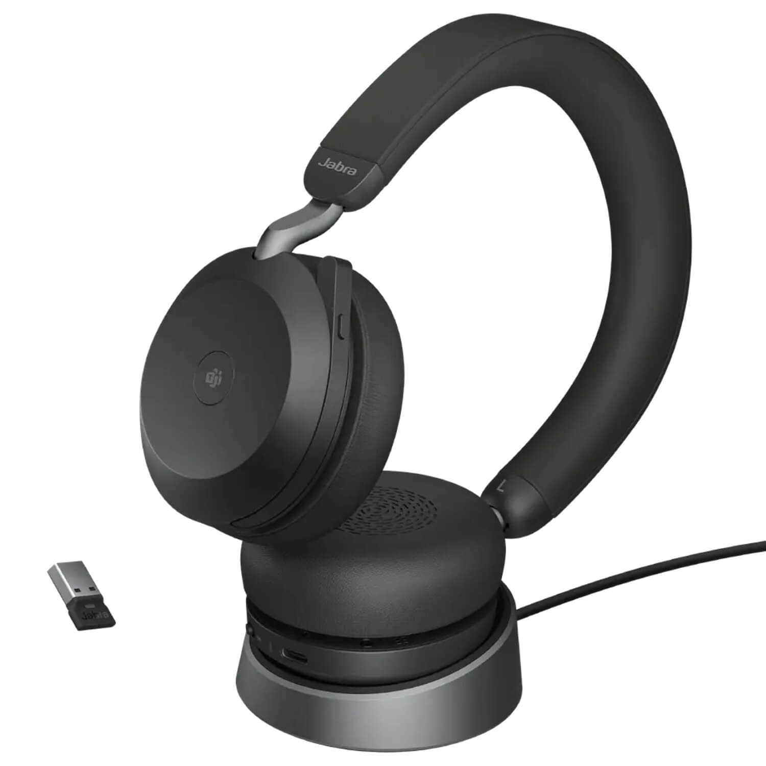 Jabra Evolve2 75 USB-C MS Stereo Wireless Bluetooth ANC Headset Black 27599-999-899 - Image 3