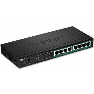 TRENDnet TPE-TG84 8-Port Gigabit PoE+ Switch 120W Unmanaged Metal Desktop