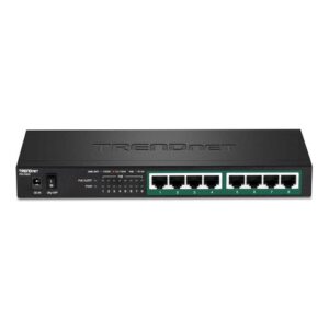 TRENDnet TPE-TG83 8-Port Gigabit PoE+ Switch 65W Unmanaged Metal Desktop