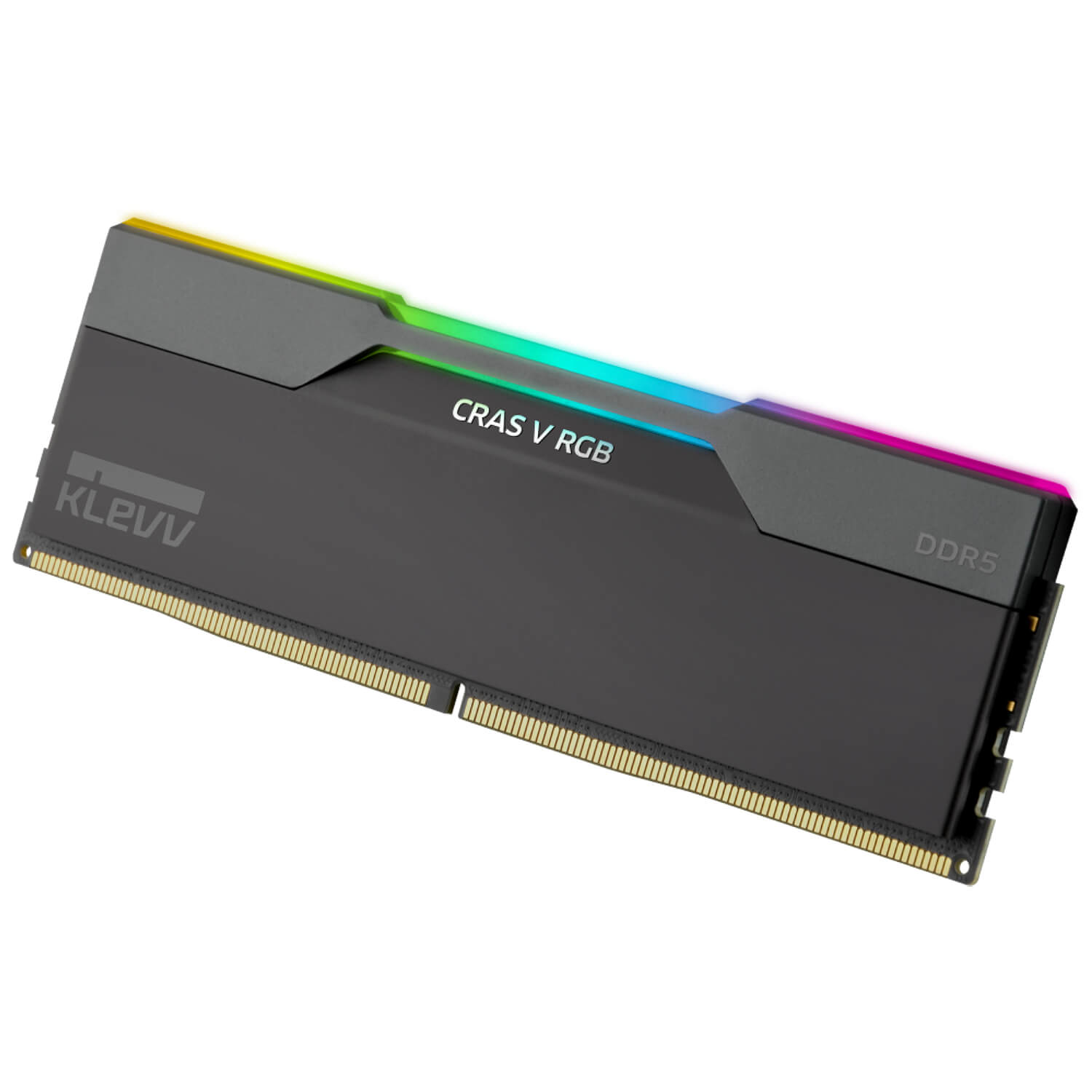 Klevv Cras V RGB DDR5 64GB (2x32GB) 6400MHz CL32 Gaming Desktop RAM Black Kit - Image 3