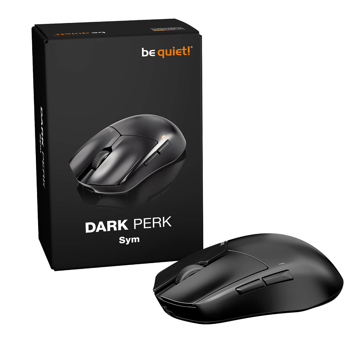 be quiet! DARK PERK SYM Black Wireless Mouse Tri-Mode Symmetrical BM008 PC