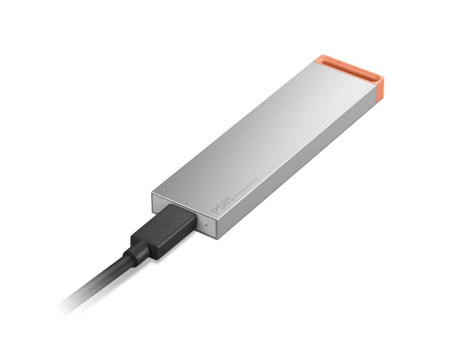 Lenovo PS8S 512GB Portable SSD External Solid State Drive 1050MB/s USB-C Grey - Image 3