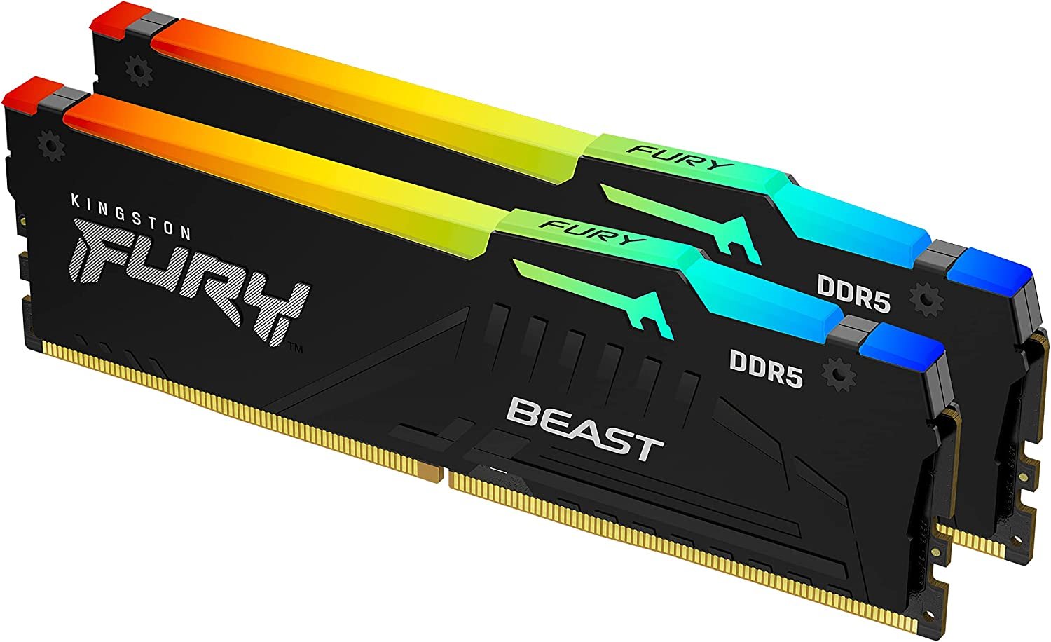 Kingston Fury Beast RGB 32GB 2X16 DDR5 6000MHz CL30 AMD EXPO RAM KF560C30BBEAK2-32