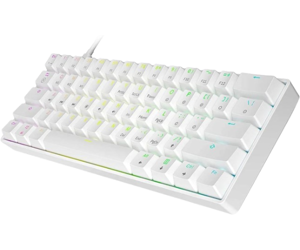 SKYLOONG GK61 60% Hot-Swap Optical Gaming Keyboard RGB Glacier Yellow White GK61W