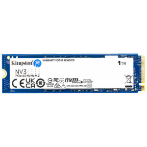 Kingston 1TB NV3 M.2 2280 PCIe 4.0 NVMe SSD SNV3S-1000G-B Solid State Drive Bulk