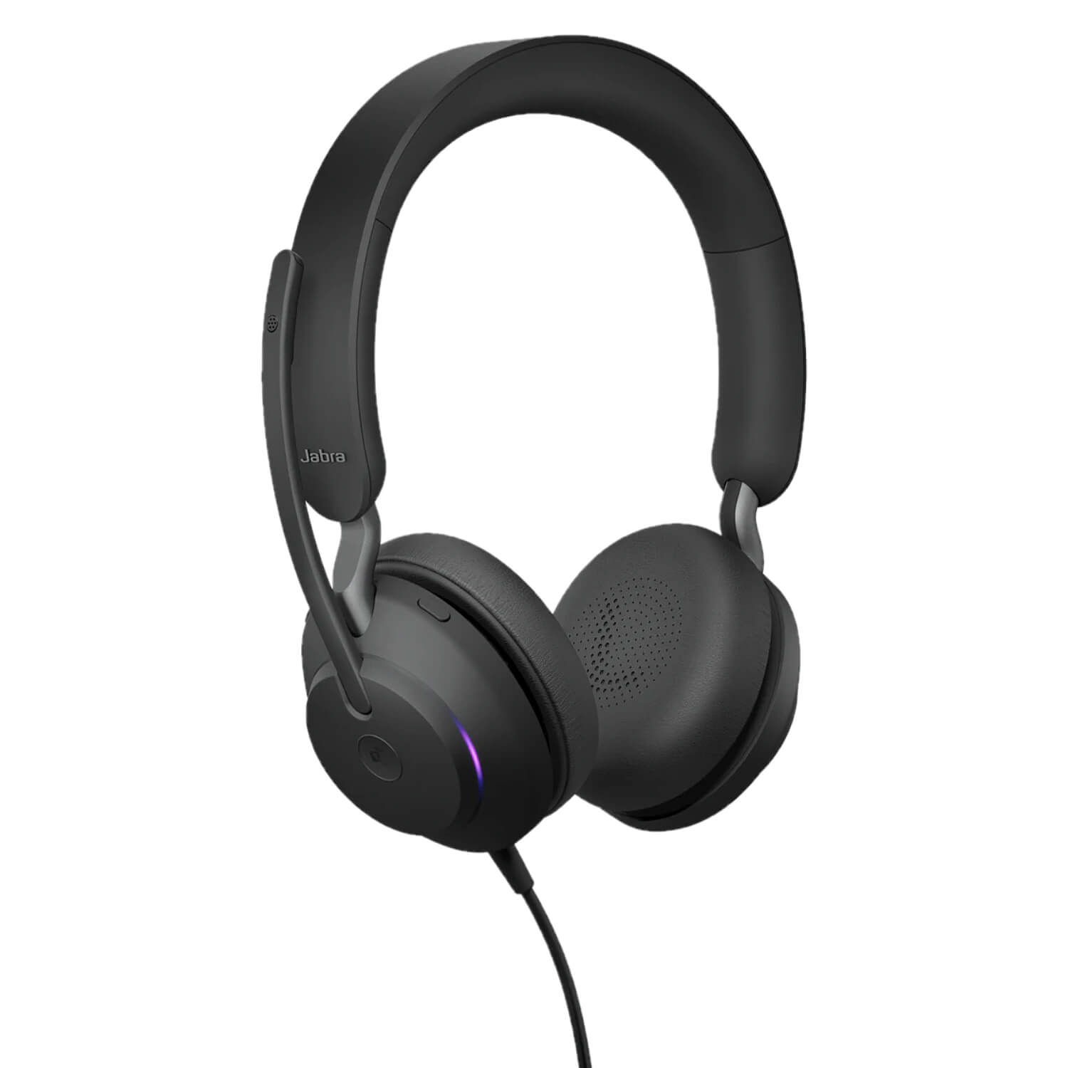 Jabra Evolve2 40 SE USB-C MS Stereo Wired On-Ear Headset Black 24189-999-899 - Image 2