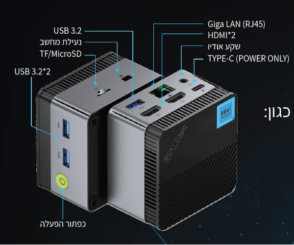GMKtec NucBox G5 Intel N97 Mini PC 12GB RAM 512GB NVMe SSD Win 11 Pro Desktop