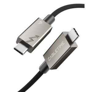 CABLETIME USB4 Cable 4.0 USB-C to USB-C 240W 40Gbps 8K 60Hz Thunderbolt PD3.1 2m